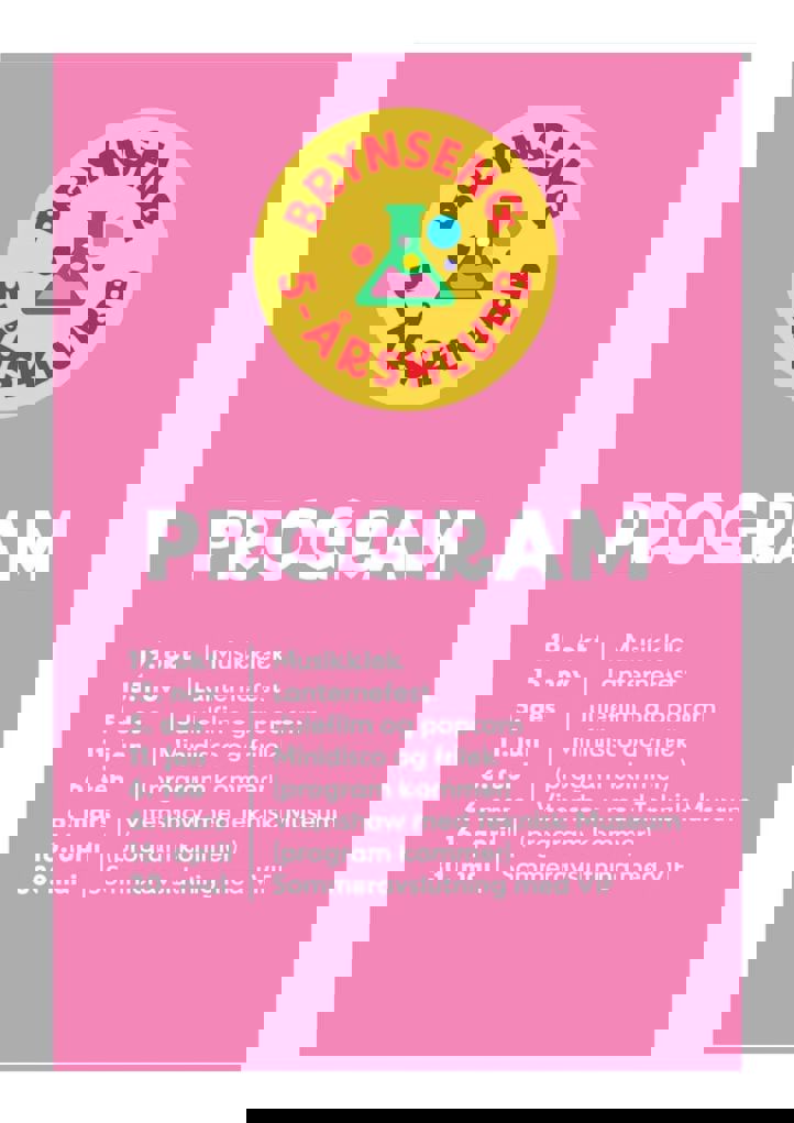 Program for 5-årsklubben